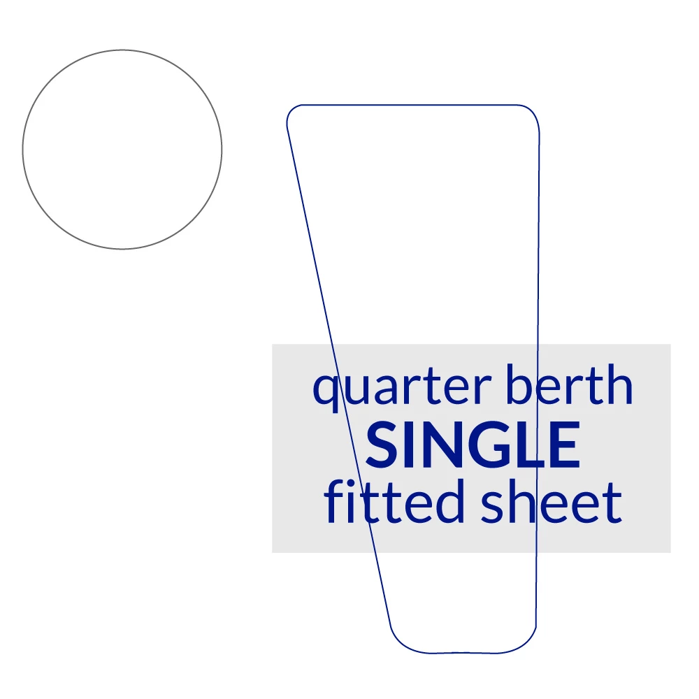 Ship Shape Bedding Quarter Berth Fitted Sheet