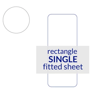 Ship Shape Bedding Rectangular Berth Fitted Sheet Single