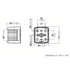 Series 25 Bi-Colour Navigation Light 