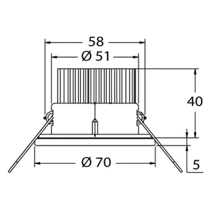 Force 4 Atria LED Spotlight with Switch 