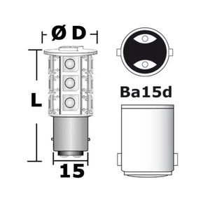 Osculati LED 13-Chip Bulb BA15D 