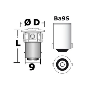 Osculati LED 5-Chip Bulb BA9S