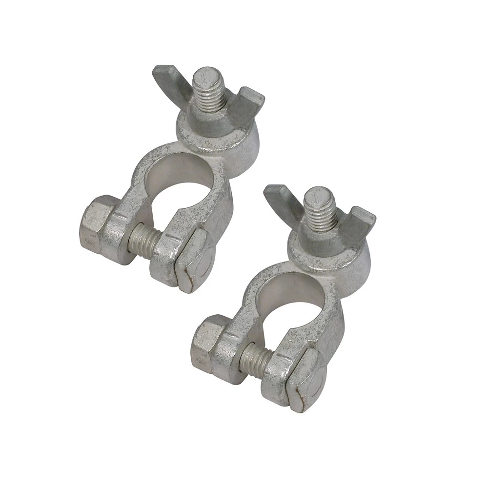 Force 4 Battery Terminals with Wing Nuts (Pair) 