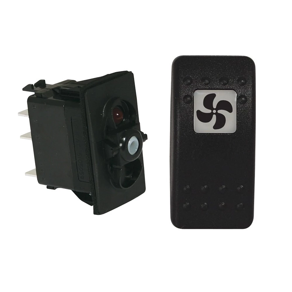 Carling Switch Illuminated Rocker Switch - Fan 