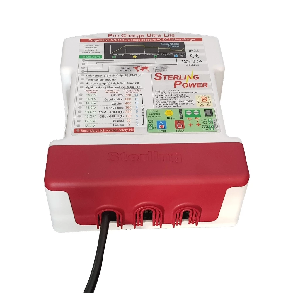 Pro Charge ULTRA Lite Charger 12V 30A (2 out)