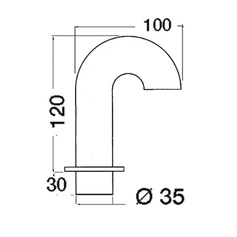 Stainless Steel Swan Neck Cable Outlet