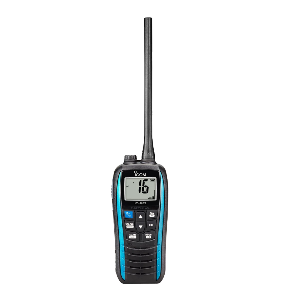 Icom IC-M25 Euro Handheld VHF Radio Blue 