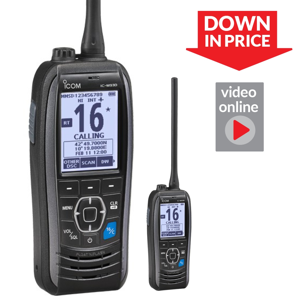 IC-M93D Euro DSC Handheld VHF