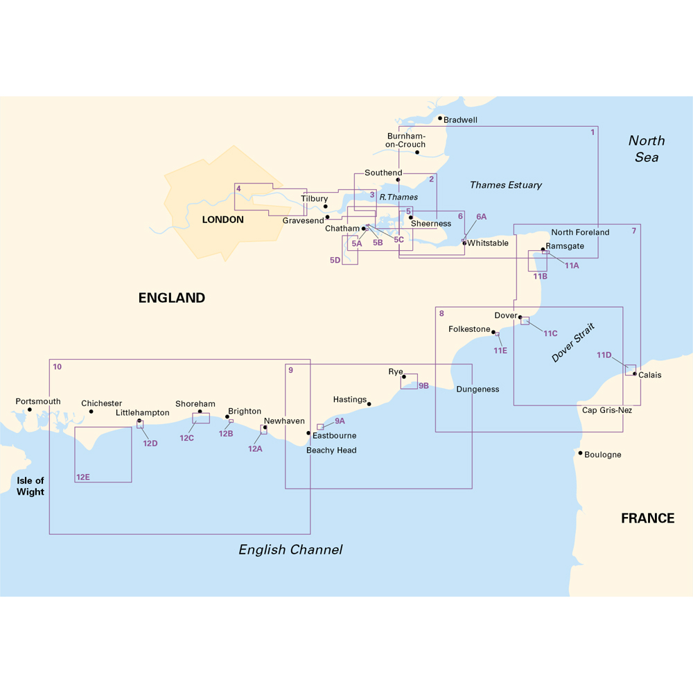 2100 Kent & Sussex Coasts Chart Pack