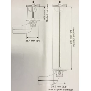 Lowrance Kayak Scupper Transducer Mount 