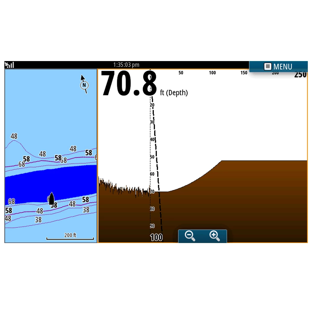  and Simrad ForwardScan&trade; transducer kit with Sleeve and plug