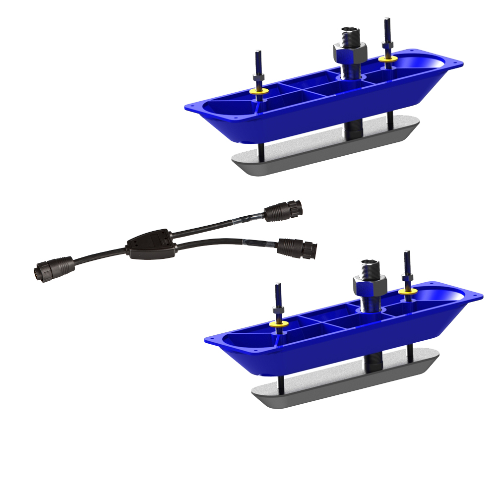 Pair of Structurescan Stainless Steel Thru-Hull Trans 