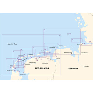 2150 Waddenzee - Den Helder to Norderney Chart Atlas 