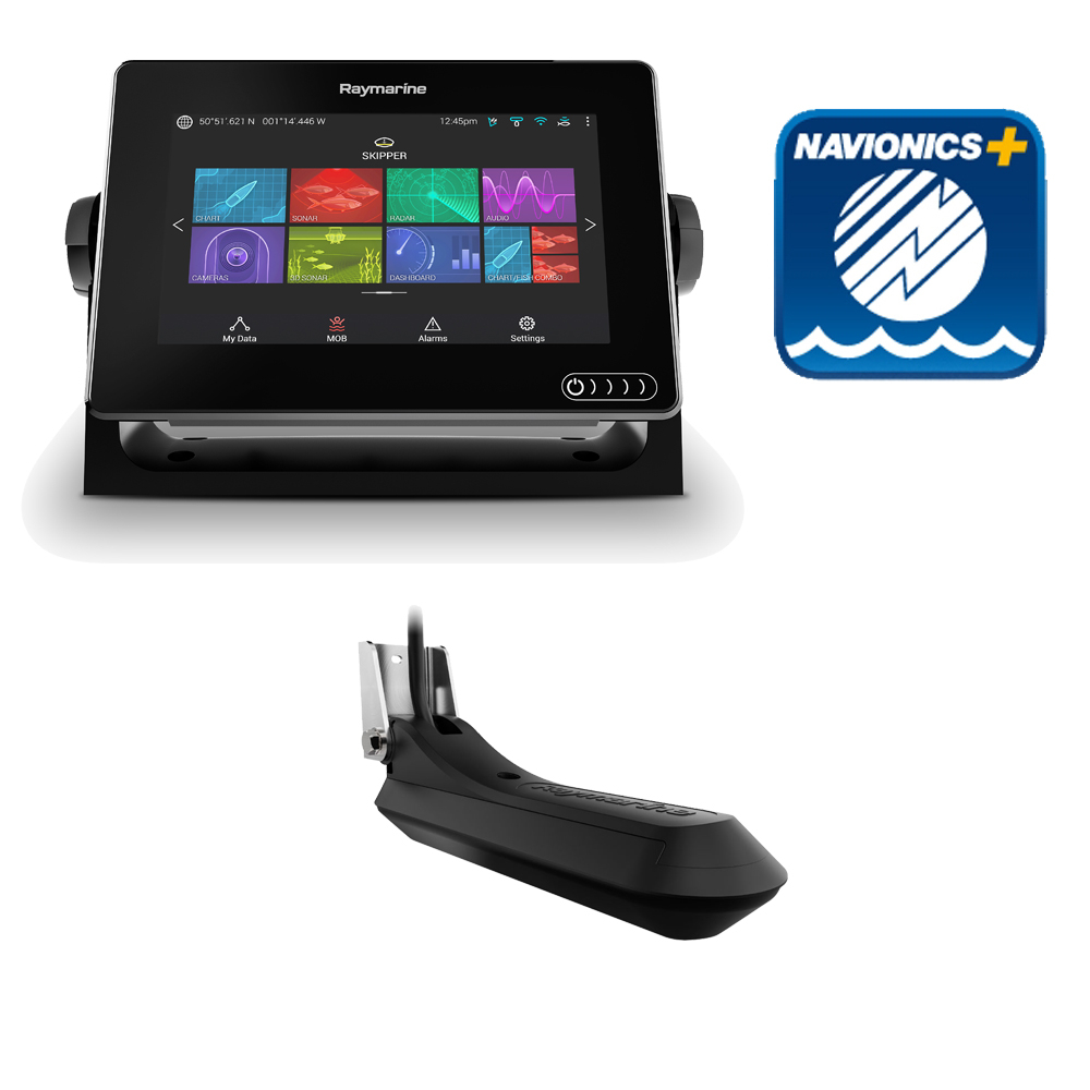 Axiom 7 RV MFD with RV-100 Transducer and Navionics Plus Small