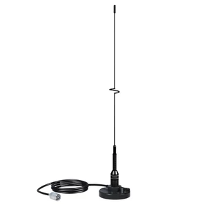 Shakespeare Stainless Steel Whip VHF Antenna With Magnetic B