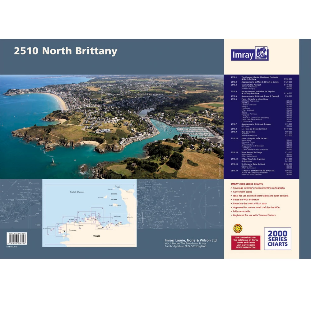 Imray 2510 North Brittany Chart Pack