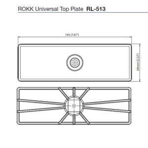 Rokk Universal Self-Drill Top Plate 