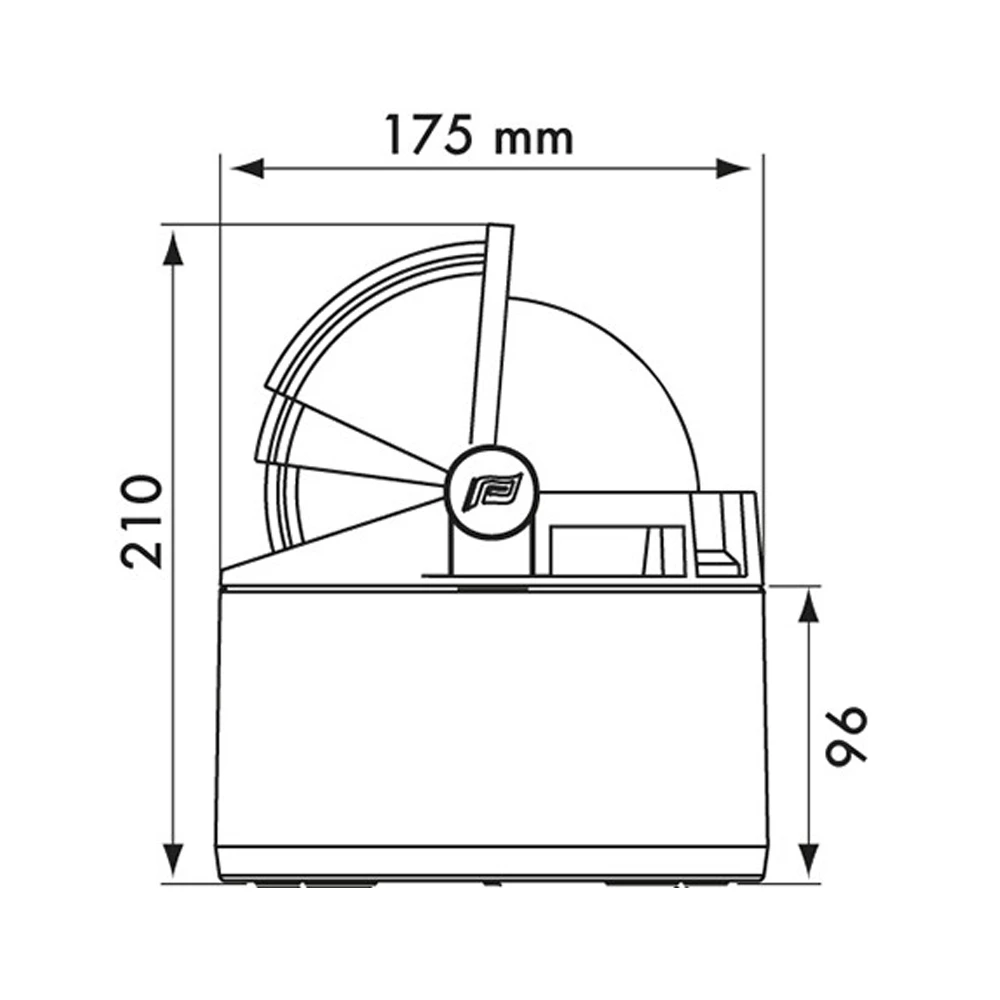 Olympic 135 Binnacle Compass - White/Black
