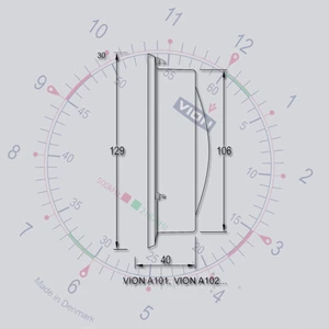 Vion Stainless Steel Barometer 129mm 