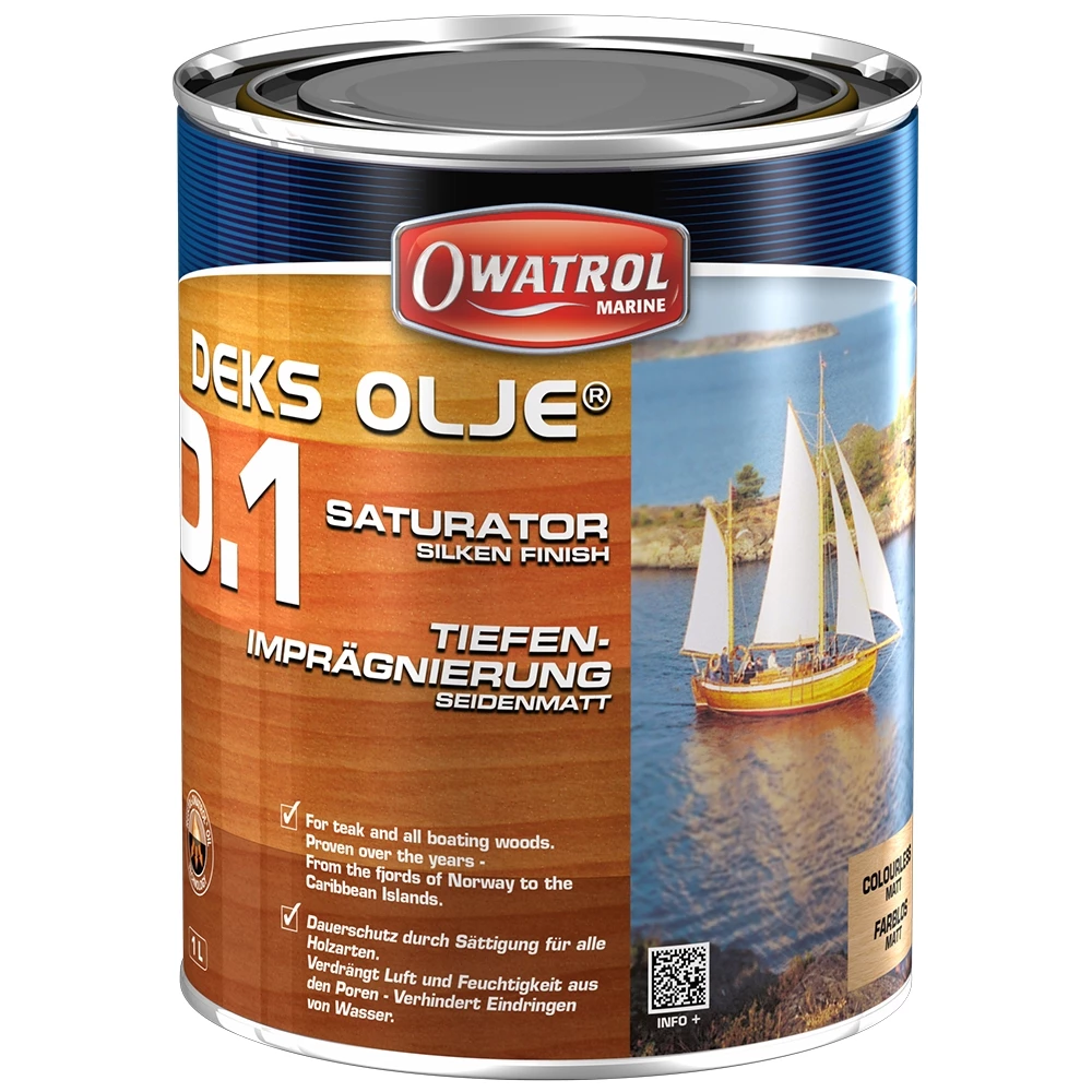 Owatrol Deks Olje D1 Saturating Wood Oil 1Ltr 