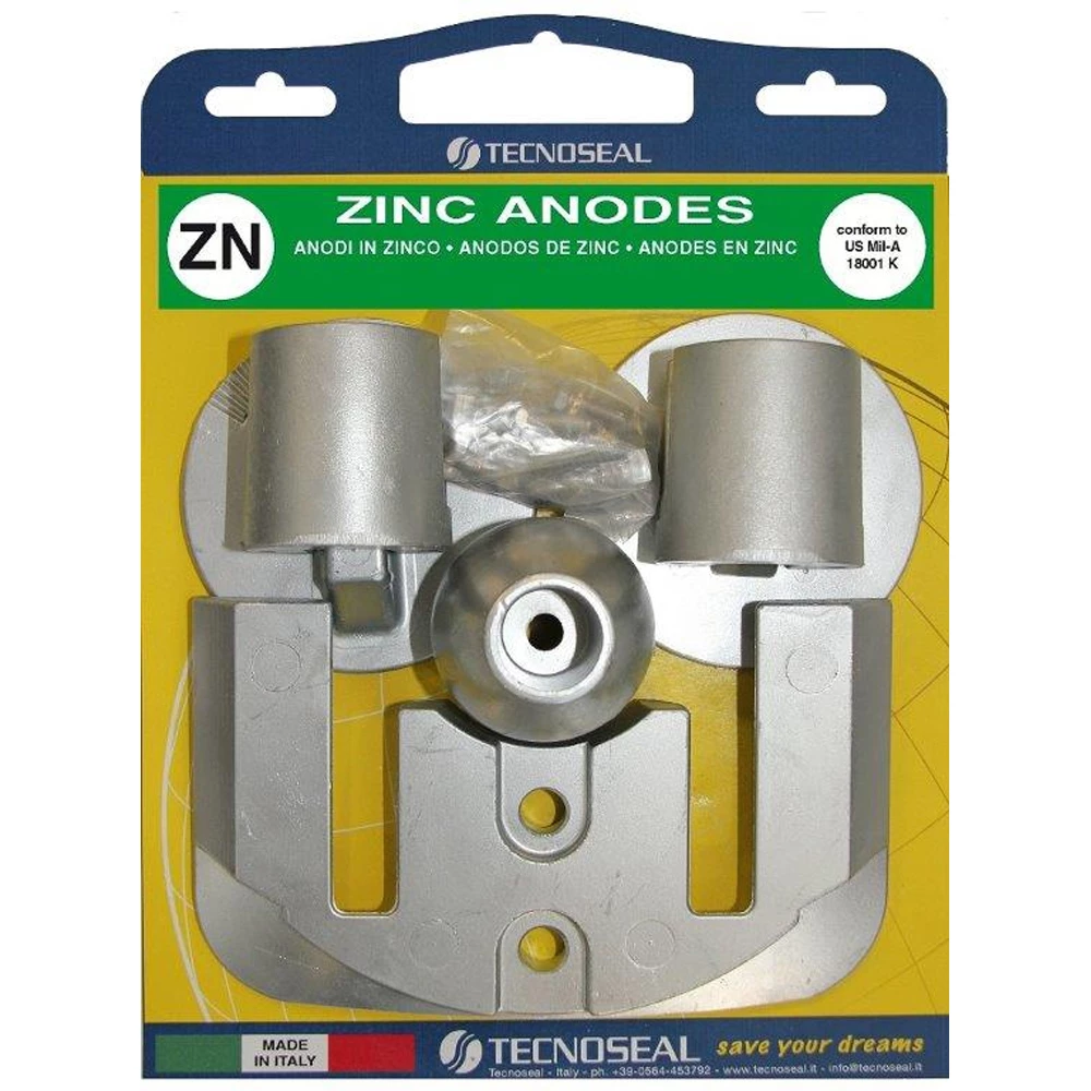Tecnoseal Engine Anode Kit Zinc - Mercruiser Bravo 3 (2004-Present) 