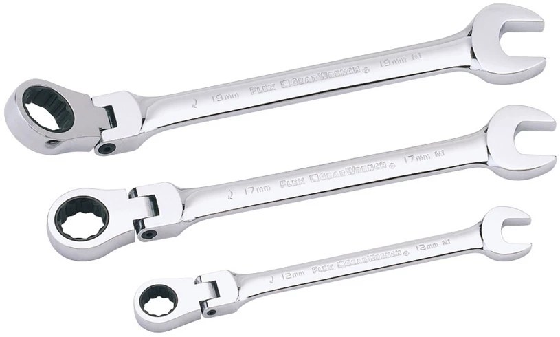 Silverline Flexible Head Ratchet Spanner 