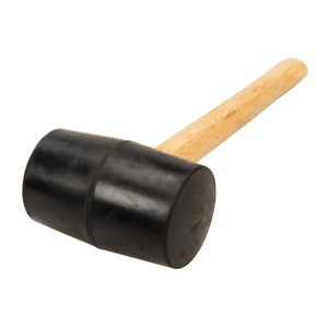 Silverline Rubber Mallet - Hardwood Shaft 