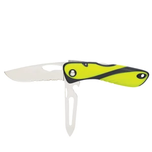 Wichard Offshore Knife - Serrated Blade/Shackle Key Fluo 