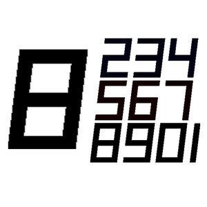 Computer Eight Sail Number Black