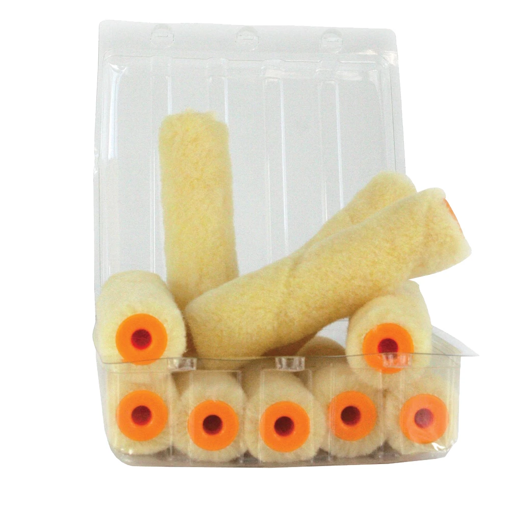 Synthetic Mohair 4 Inch Roller Refills - 10 Pack