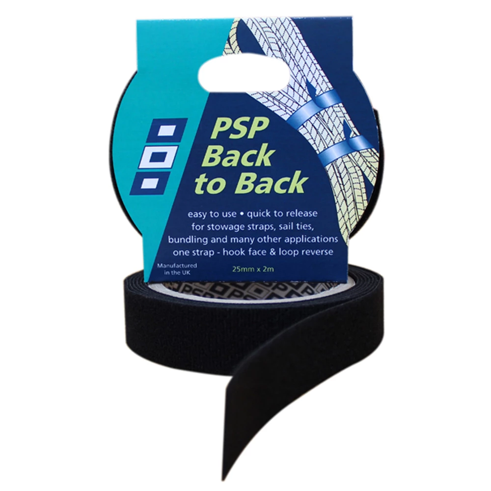 PSP Tapes Back To Back Tape 2m x 25mm Black 