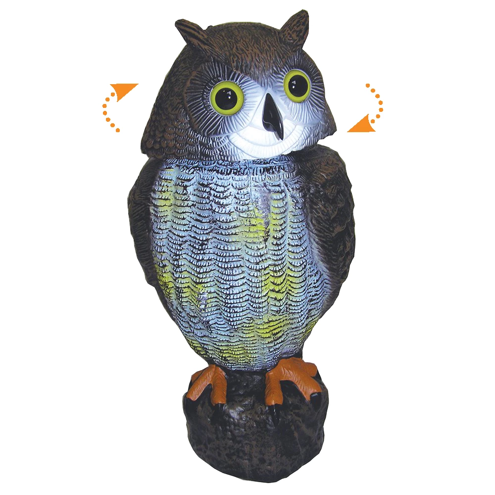Force 4 Owl Bird Scarer with Rotating Head 