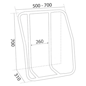 Osculati Liferaft Cradle - Vertical Stainless Steel 