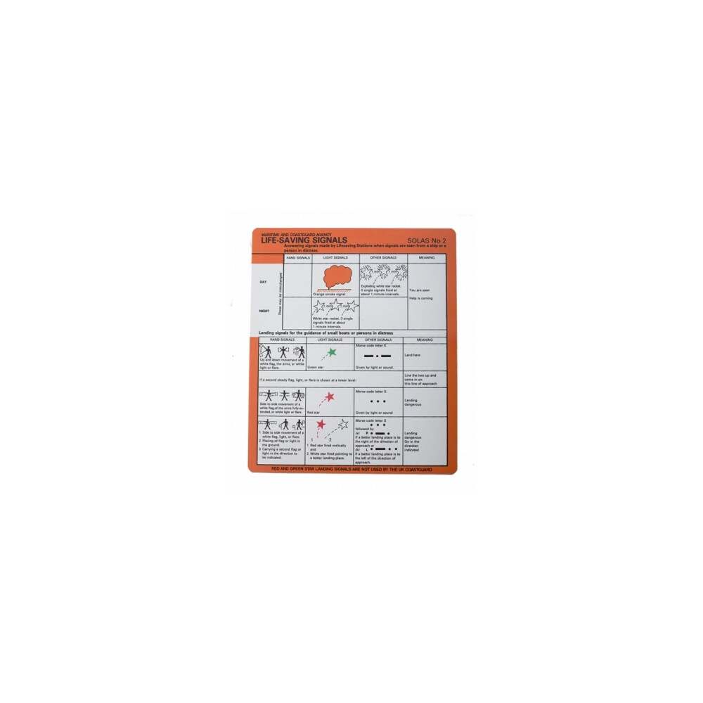 SOLAS No.2 Card