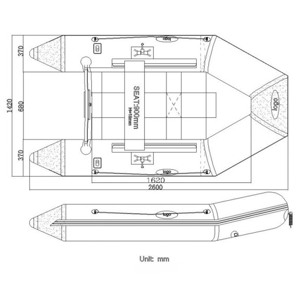 260SL Inflatable Dinghy