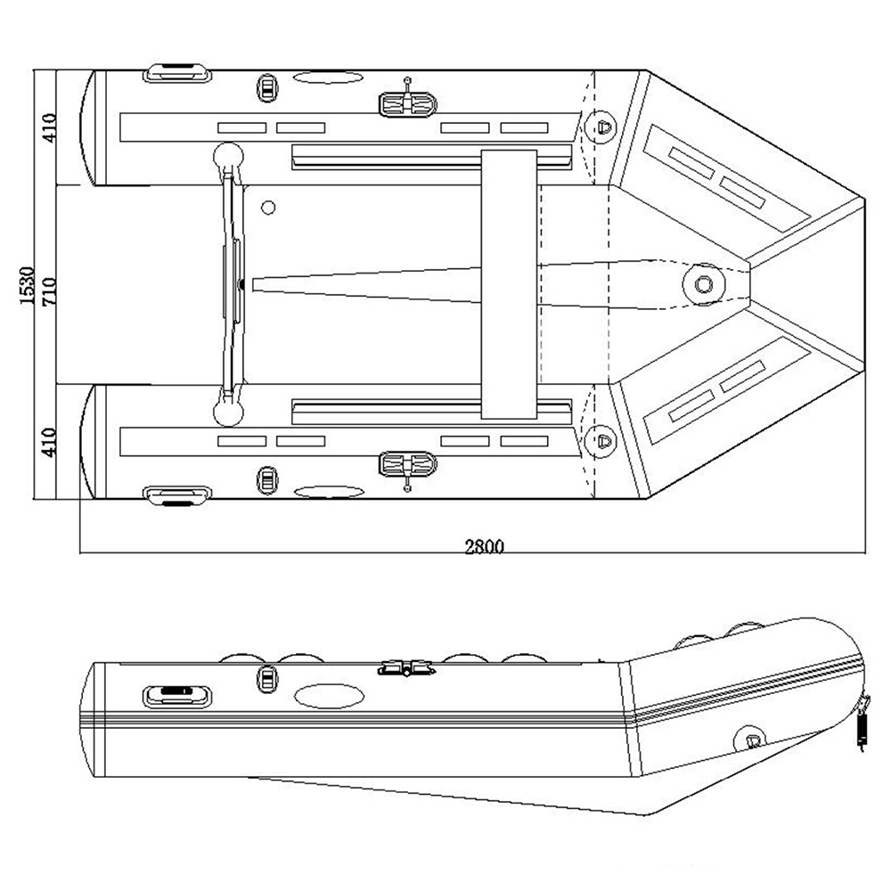 HY280 Hypalon Dinghy