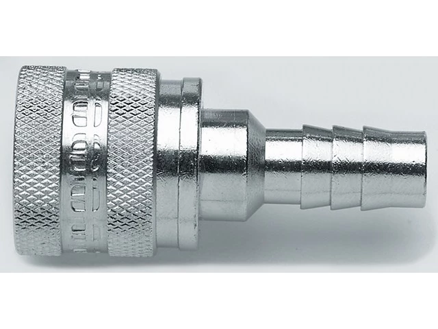 Suzuki Connector - Female (Large Diameter), 3/8&rdquo; Barb, Chrom