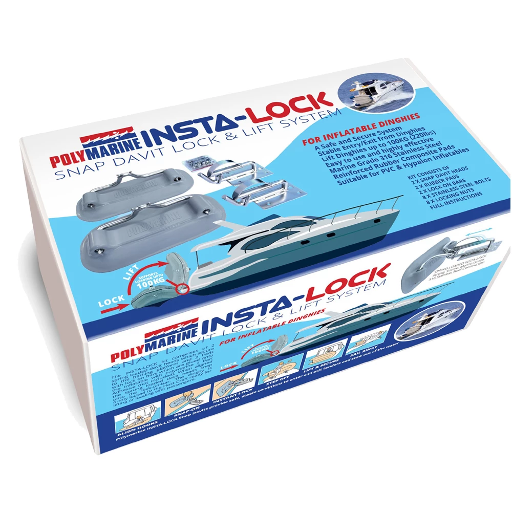 Polymarine Insta-Lock Snap Davit Lift and Lock System