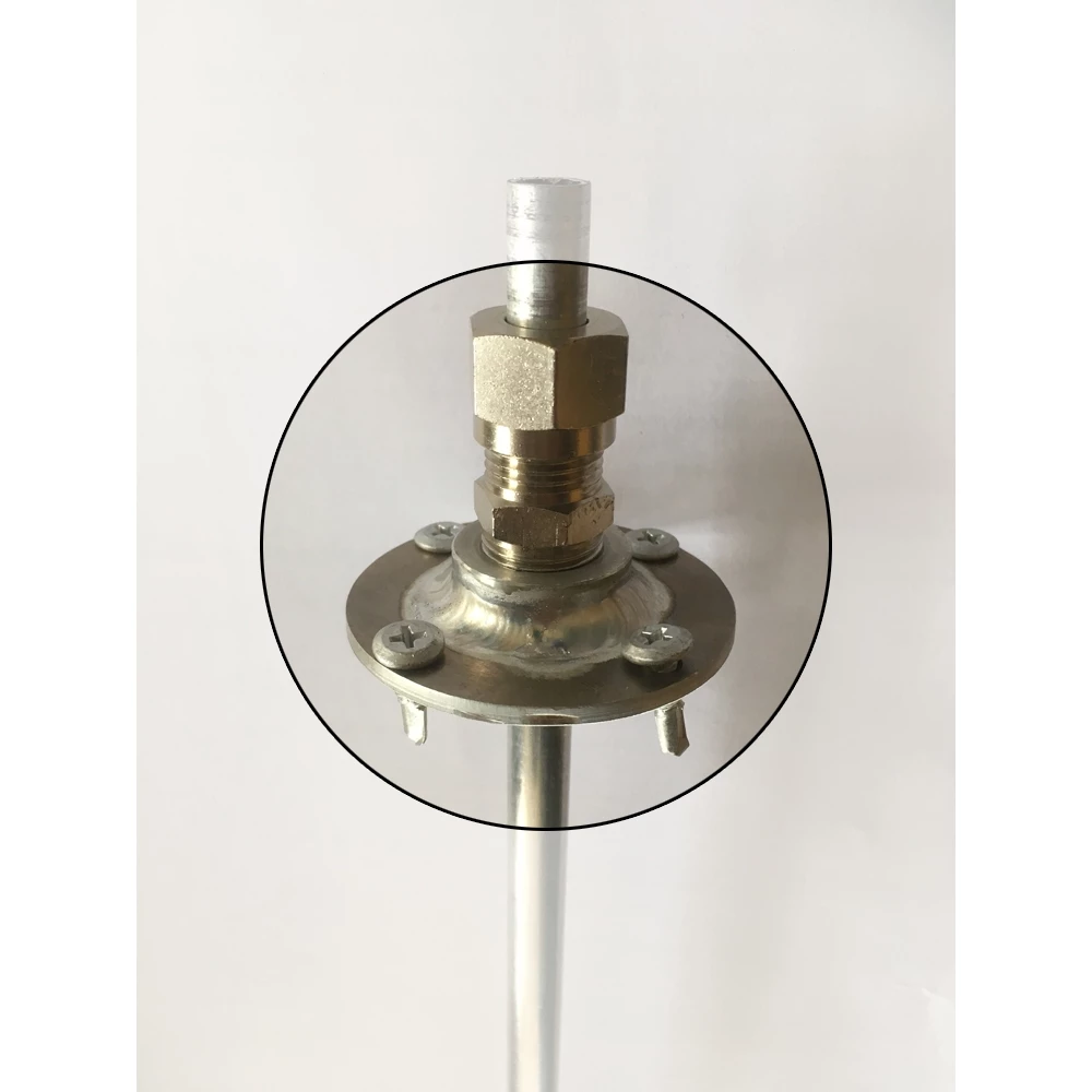 Marine 16 Diesel Dipper Dip Tube Flange with Self Drill Screws 