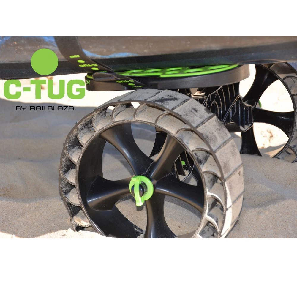 C-Tug Kayak Cart with Puncture-Free SandTrakz Wheels