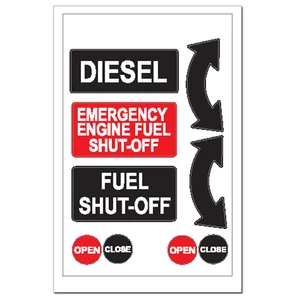 Force 4 Sticker - Diesel Fuel Shut Off 