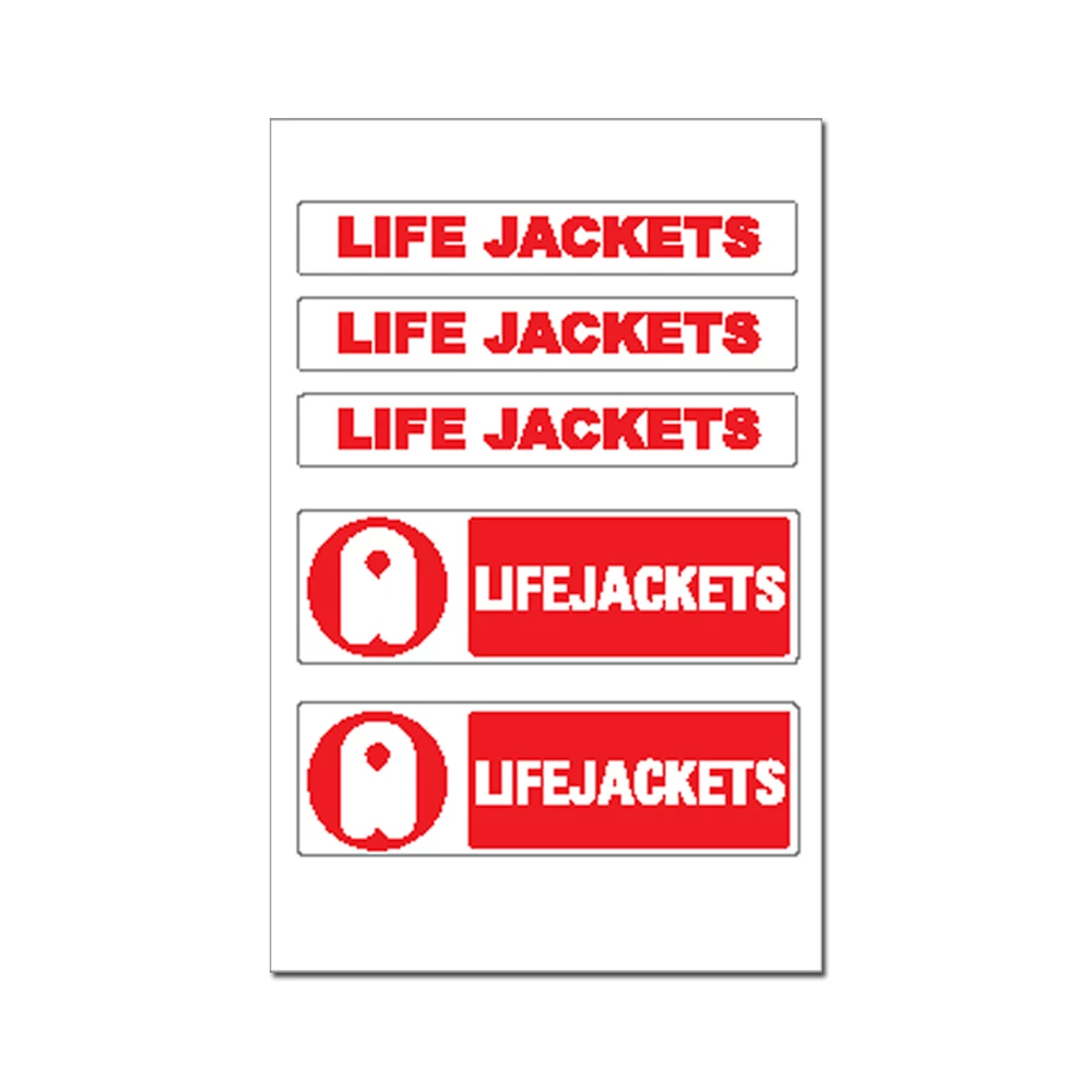 Force 4 Sticker - Life Jackets & Logo 