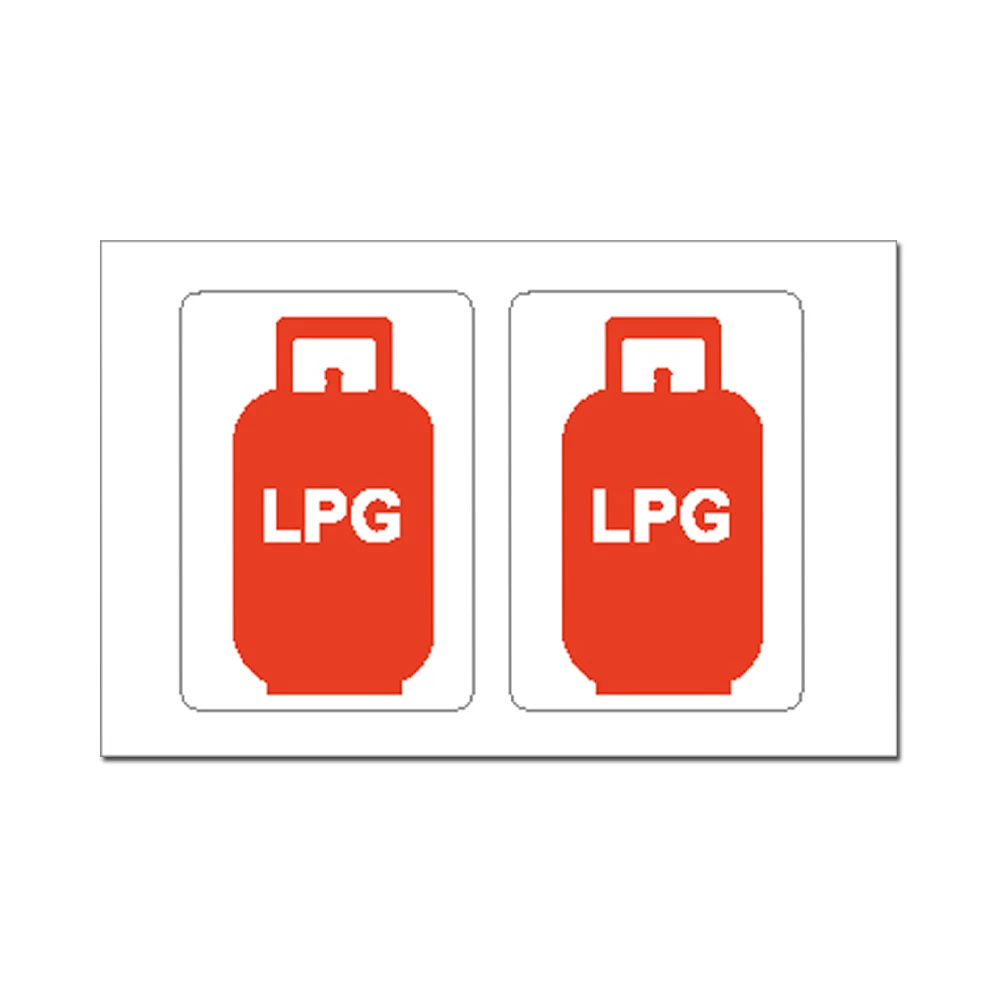 Force 4 Sticker - LPG Gas Bottle 