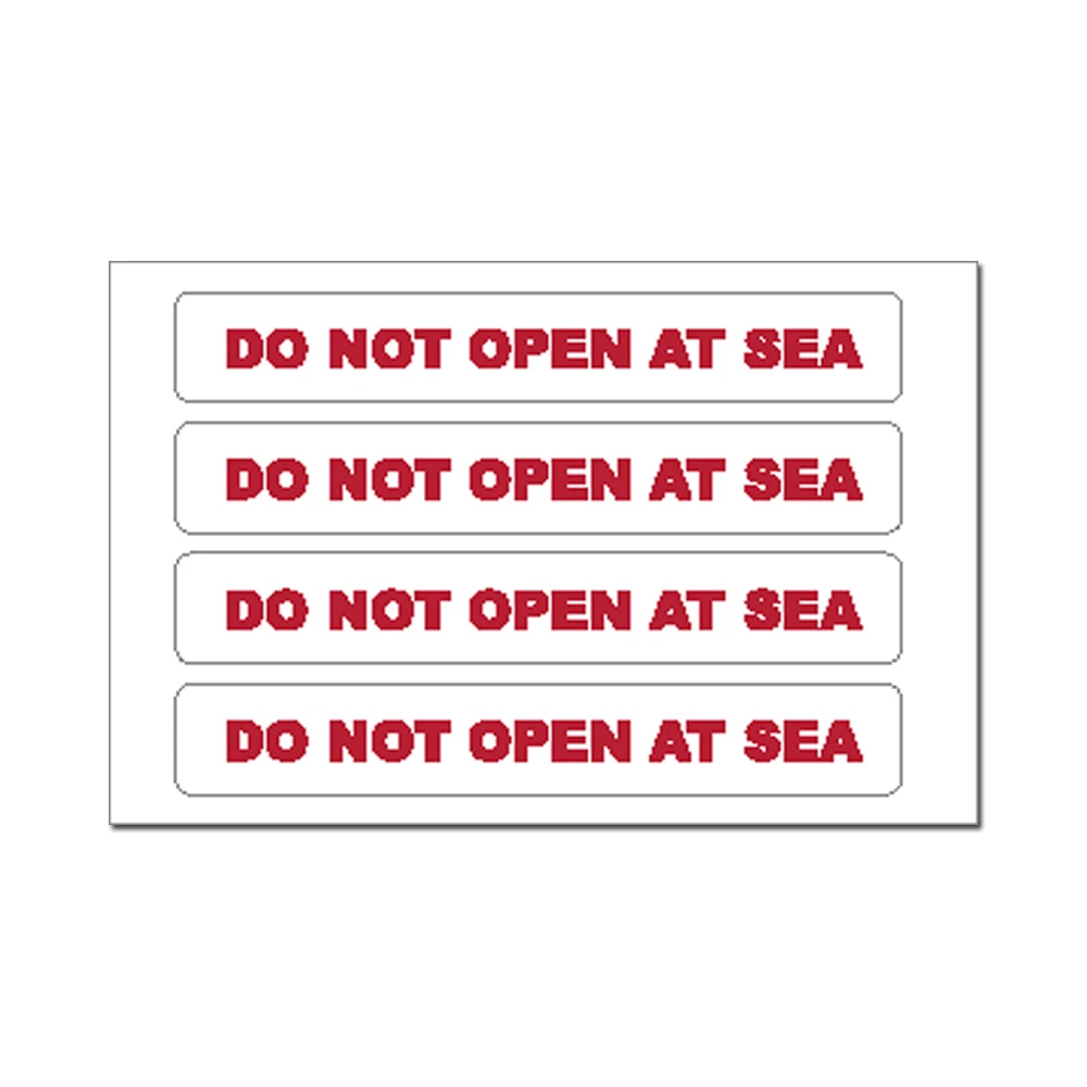 Force 4 Sticker - Do Not Open At Sea 