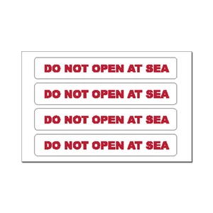 Force 4 Sticker - Do Not Open At Sea 