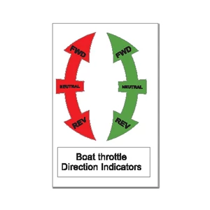 Force 4 Sticker - Throttle Direction 
