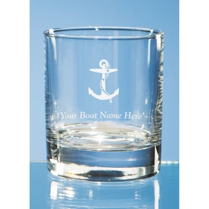 Force 4 Pair of Personalised Anchor Motif Tumblers