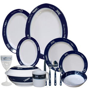 Sea-Knot 6 Setting Melamine Tableware Set