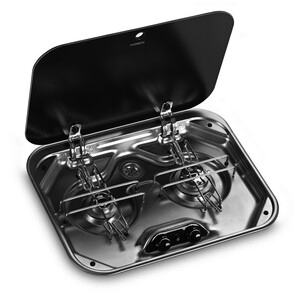 2-Burner Hob With Glass Lid