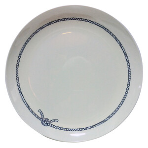Blue Rope Melamine Dinner Plate
